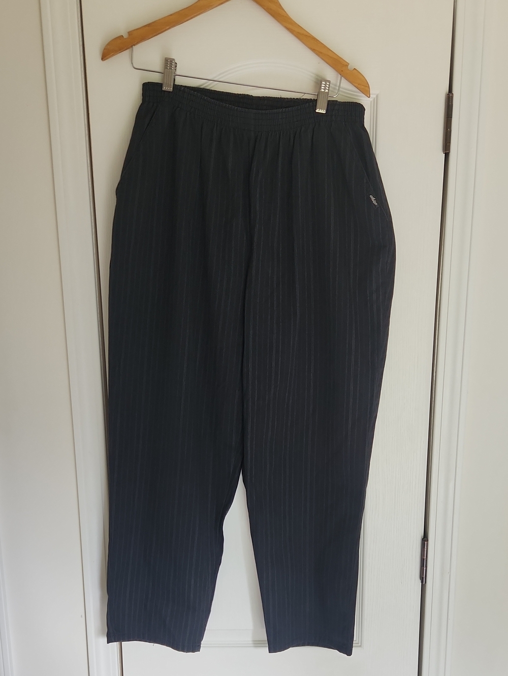 Women's Black Punstripe Pant 18 P